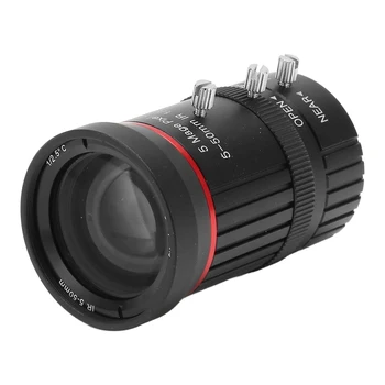 Manuel Diyafram Lens 5-50mm 5MP Odak Uzaklığı C Montaj Manuel Diyafram Yüksek Çözünürlüklü Endüstriyel Kamera için