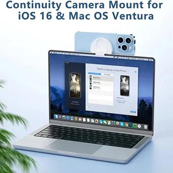 Manyetik Telefon Tutucu Mac Notebook için MagSafe iPhone 14/ 13/12 Süreklilik kamera Dağı Yuvarlak Telefon Halka şeklinde Masa Standı 2