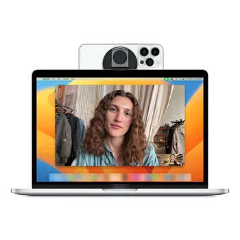 Manyetik Telefon Tutucu Mac Notebook için MagSafe iPhone 14/ 13/12 Süreklilik kamera Dağı Yuvarlak Telefon Halka şeklinde Masa Standı 4