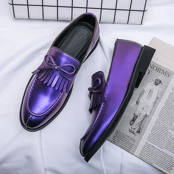 Marka Erkek Deri Resmi erkek resmi ayakkabı Erkek Ofis Iş düz ayakkabı Oxford Nefes Parti Düğün Yıldönümü Ayakkabı