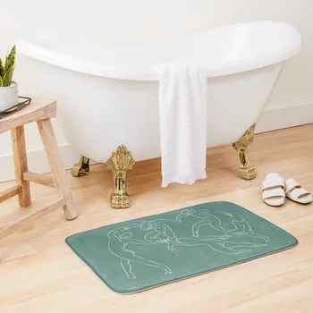 Matisse Dans Yeşil Banyo Paspas Banyo Ayak Mat Kaymaz Mat