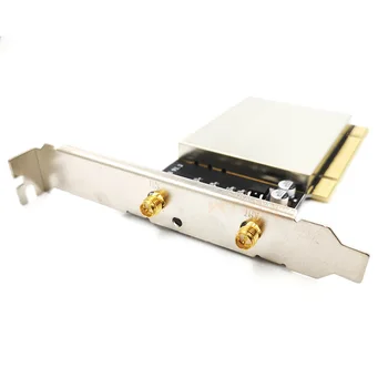 MİNİ PCI wifi kablosuz kart Masaüstü PCI yuvası Adaptörü Dönüştürücü 2 X Çift Bant AC anten AR9223 AR9220 4