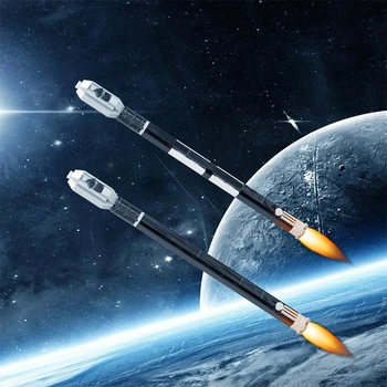 MOC-122853 Uydu Lansmanı Uzay Firefly Alfa Roket Yapı Taşları Set Mars Keşfetmek Araç Tuğla Oyuncaklar Çocuklar İçin Noel Hediyeleri