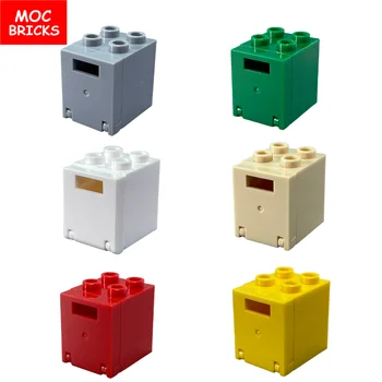 MOC Tuğla Posta Posta kutuları Konteynerler 2x2x2 Uyumlu Toplar Parçacıklar 4345 4346 Yapı Taşları Parçaları