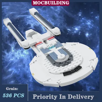 MOC Uzay Uçak Cruiser Ofis Masası Modeli 1: 1250 Yapı Taşı Montaj Seti Koleksiyonu Serisi Oyuncak Hediye