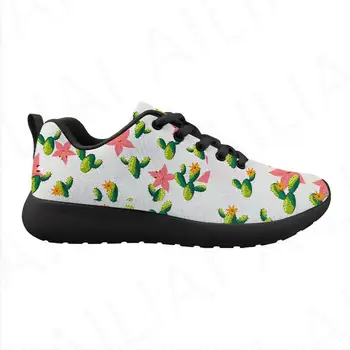 Moda Karikatür Meyve Baskı Kadınlar Flats Sneakers Ayakkabı Bahar Sonbahar Lace Up rahat ayakkabılar yürüyüş ayakkabısı Zapatos Mujer