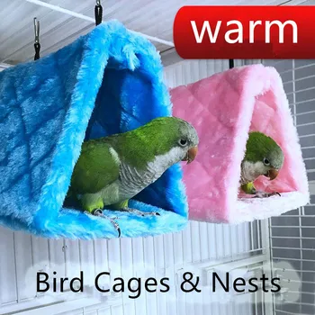 Moda Pet Kuş Papağan Kafesleri Kuş Evi Uyku ve Kuluçka Kuş Kafesi Kuş Hamak Sıcak Hamak Kulübe Çadır Yatak Asılı Mağara 3