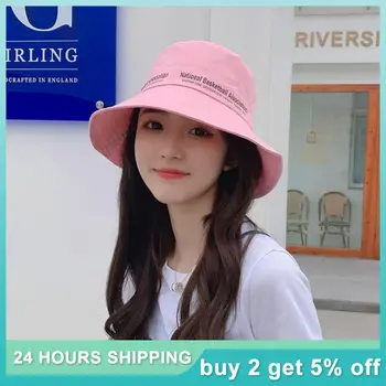 Moda Serin Yaz Güneşlik Kova Şapka Japon Tarzı Tüm Maç Balıkçı CapsThin Havzası Kadın Güneş Koruyucu Şapkalar