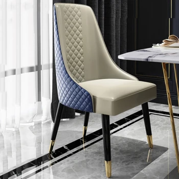 Modern yemek sandalyeleri Lüks Restoran Deri Ergonomik Ofis Yatak Odası Masası Sandalyeleri Mobil Sillas Nordicas Balkon Mobilyaları