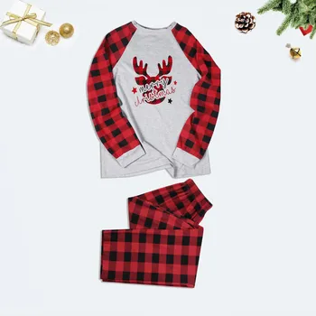 Noel Tatili Kostüm Hayvan Geyik Desen kadın Pijama Seti Ceket Uzun Pantolon Sonbahar ve Kış Ev Pijama kadın Giysileri 1