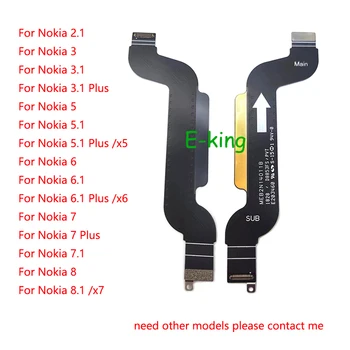 Nokia İçin anakart Flex 2.1 3 3.1 5 5.1 6 6.1 7 7.1 8 8.1 8.3 X5 X6 X7 Artı 5G Ana Kurulu Anakart Konektörü LCD Flex Kablo