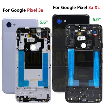 Orijinal HTC Google Pixel Için 3a CAM arka pil kapağı Kılıf Konut Google Pixel Için 3a XL 3 Axlrear Kapı Konut