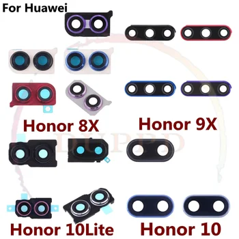 Orijinal Huawei Onur Için 8X9X9 10 Lite 9i Arka Arka Kamera Lens krom çerçeve Konut Case Cam Yapıştırıcı Ile Onarım + Araçları