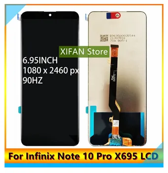 Orijinal LCD INFİNİX Not 10 Pro X695 / Not 10 Pro NFC X695C Çerçeve ile LCD Ekran dokunmatik ekranlı sayısallaştırıcı grup