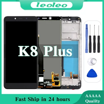 Orijinal Oem Lcd Ekran LG için yedek parça K8 Artı dokunmatik ekranlı sayısallaştırıcı grup K20 2019 Pantalla Çerçeve İle
