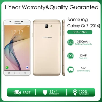 Orijinal Unlocked Samsung Galaxy On7 (2016) G6100 4G 2Sım 3GB RAM 32GB ROM 13MP 5.5 