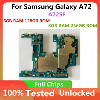Samsung Galaxy A72 A725F Anakart 6GB RAM 128GB ROM Orijinal Unlocked Tam Cips IMEI OS Mantık Kurulu Anakart