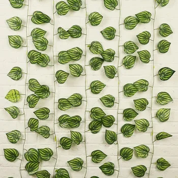 Simülasyon Asılı Dekoratif Yaprak Asma Bitki Ev Dekorasyon Yeşil Çelenk Asma Yaprağı Duvar Asılı Taklit Asma Yaprağı Bahçe Sarmaşık