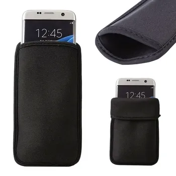 Siyah Neopren Yumuşak Esnek Telefon Kılıfı alcatel için kılıf U5 3G 4G 3 3V ZTE Blade L5 Artı A520 A6 Lenovo A1010 C2 Kollu Kılıf