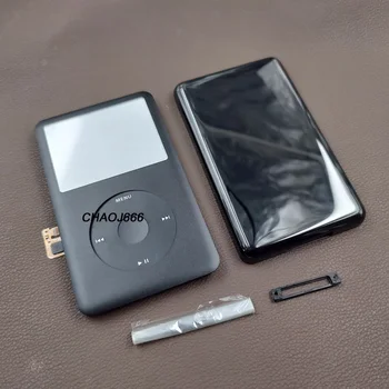 Siyah Tam Kiti Konut Ön Kapak arka kapak kılıfı Clickwheel Düğmesi iPod 6th 7th Klasik 80gb 120GB İnce 160GB
