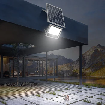 SOURA güneş projektör Sokak lambası uzaktan kumanda ile su Geçirmez IP65 LED dış ışık vurgulamak bahçe balkon İçin 3