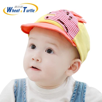 Sıcak Satış Çocuklar Yaz Nefes Tavşan Kulak Kapakları Yenidoğan Toddler Bebek Şapka Kız Erkek Snapback Kap Nokta Küçük Kulak Şapka