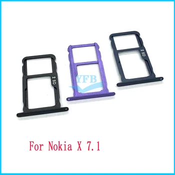 Sım Kart Tepsi Tutucu Nokia X7.1 X7 8.1 SD Bellek Okuyucu Soket Adaptörü Yedek Parçalar