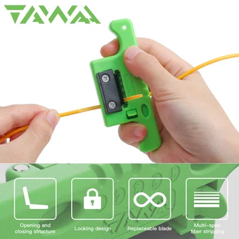 TAWAA Toptan Değiştirilebilir Keskin bıçak MSAT5 FTTH Fiber Optik Kablo Şerit Striptizci Orta Açıklıklı Erişim Aracı