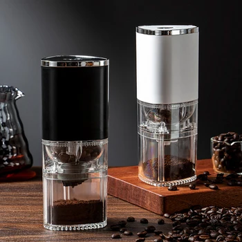 Taşınabilir Elektrikli Kahve Değirmeni Konik kahve değirmeni Paslanmaz Çelik Kahve Çekirdekleri Değirmeni USB Şarj Mutfak Malzemeleri