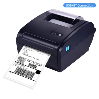 Termal Etiket Yazıcı için 4x6 Nakliye Paketi Etiket 160 mm/sn USB ve BT Bağlantısı Yazıcı Etiket Makinesi Etiket Max 110mm Kağıt