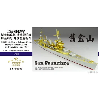 Trompetçi için Beş Yıldızlı 1/700 FS700036 USS Cruiser San Francisco Yükseltme Seti