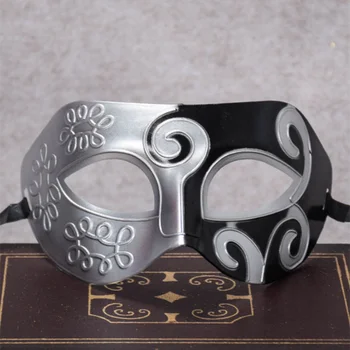 Vintage Gümüş Altın Erkekler Antik Gladyatör Karnaval Masquerade Ball Parti Maskeleri Serin Retro erkek Parti Maskeleri Cadılar Bayramı Maskeleri