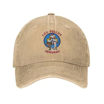 Yeni Moda Komik Los Pollos Hermanos pamuklu beyzbol şapkası Erkekler Kadınlar için Ayarlanabilir Breaking Bad Baba Şapka Açık
