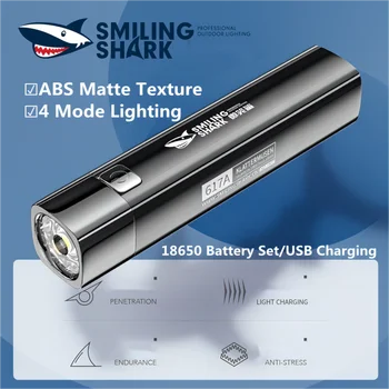 Yüksek Güç LED el fenerleri USB Şarj Edilebilir Mini Güçlü El Feneri Taşınabilir Güç Banka Lambası IPX6 Kamp bisiklet ışığı 0