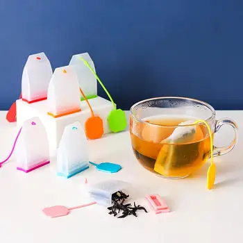 Çay süzgeci Çanta Kahve Gevşek çay Yaprakları Demlik yapışmaz ısıya dayanıklı Silikon Gıda Sınıfı Malzemeler Çay makinesi Ofis için