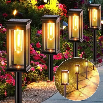 ​Güneş ışıkları açık bahçe ışıkları ev su geçirmez bahçe Tungsten çim Plug-İn ışık dış ortam dekor sokak lambası